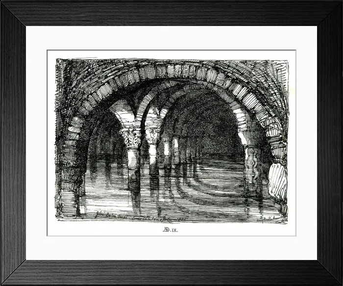 Framed Print : Yere Batan Serai, underground cisterns, Istanbul, Turkey Framed Print : Yere Batan Serai, underground cisterns, Istanbul, Turkey