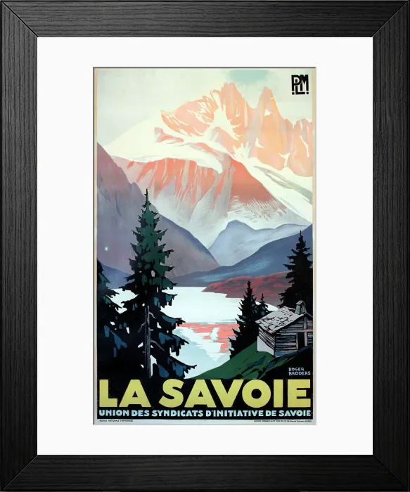 Framed Print : Poster, PLM, Savoie, France Framed Print : Poster, PLM, Savoie, France