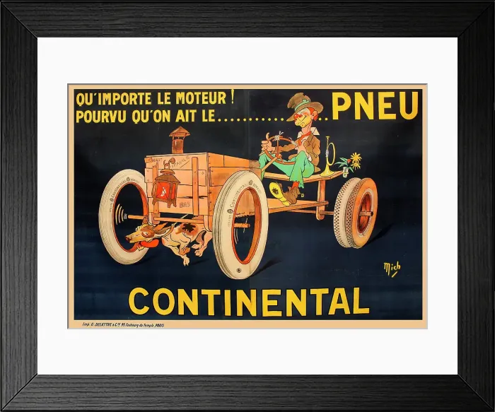 Framed Print : Poster, Continental tyres Framed Print : Poster, Continental tyres