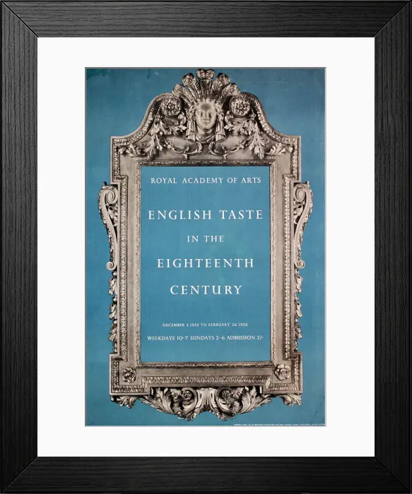 Framed Print : Poster, Royal Academy, English Taste in the 18th Century Framed Print : Poster, Royal Academy, English Taste in the 18th Century