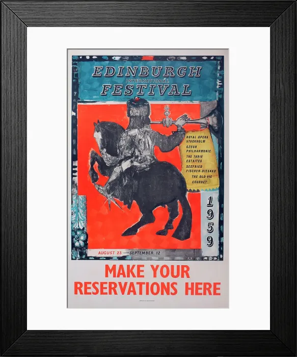 Framed Print : Poster, Edinburgh International Festival Framed Print : Poster, Edinburgh International Festival
