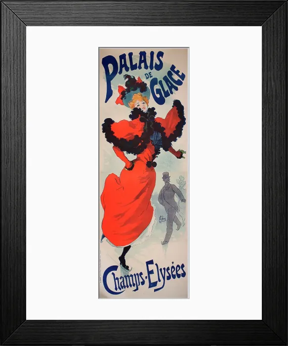 Framed Print : Poster, Ice Skating Rink, Champs Elysees, Paris Framed Print : Poster, Ice Skating Rink, Champs Elysees, Paris