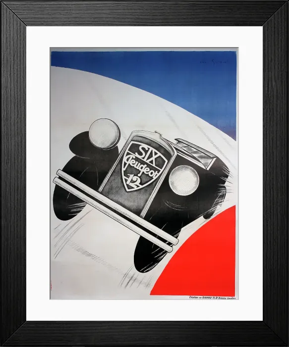 Framed Print : Poster, Peugeot car, model Six 12 Framed Print : Poster, Peugeot car, model Six 12