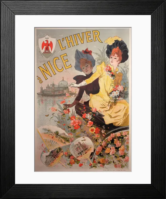 Framed Print : Poster, Winter in Nice Framed Print : Poster, Winter in Nice