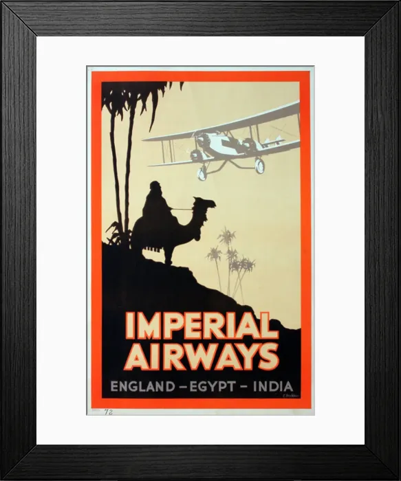 Framed Print : Poster, Imperial Airways Framed Print : Poster, Imperial Airways