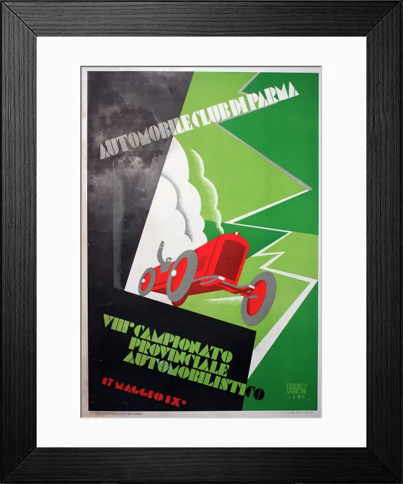 Framed Print : Poster, Automobile Club of Parma Framed Print : Poster, Automobile Club of Parma