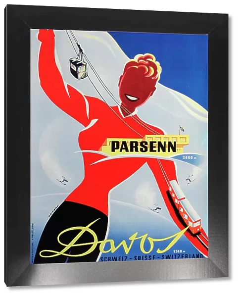 Poster, Weissfluh, Parsenn, Davos, Switzerland