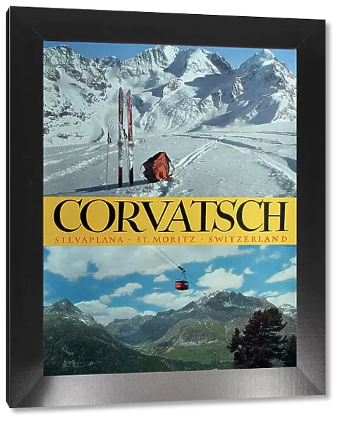 Poster, Corvatsch, Silvaplana, St Moritz, Switzerland