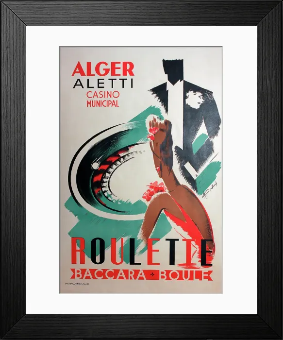 Framed Print : Poster, Municipal Casino, Algiers, Algeria Framed Print : Poster, Municipal Casino, Algiers, Algeria