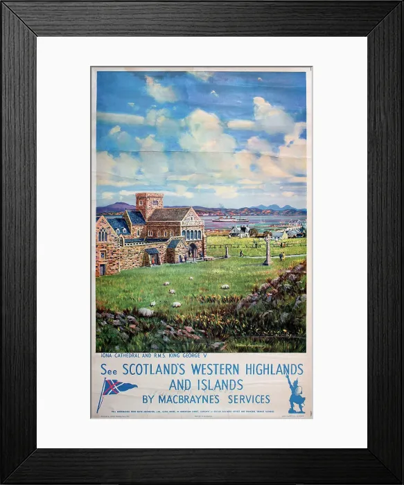 Framed Print : Poster, Scotland's Western Highlands and Islands Framed Print : Poster, Scotland's Western Highlands and Islands