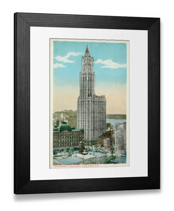 Framed Print : The Woolworth Building, 233 Broadway, New York, USA Framed Print : The Woolworth Building, 233 Broadway, New York, USA