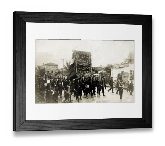 Framed Print : Patriotic Turkish marchers at start of Italo-Turkish War Framed Print : Patriotic Turkish marchers at start of Italo-Turkish War