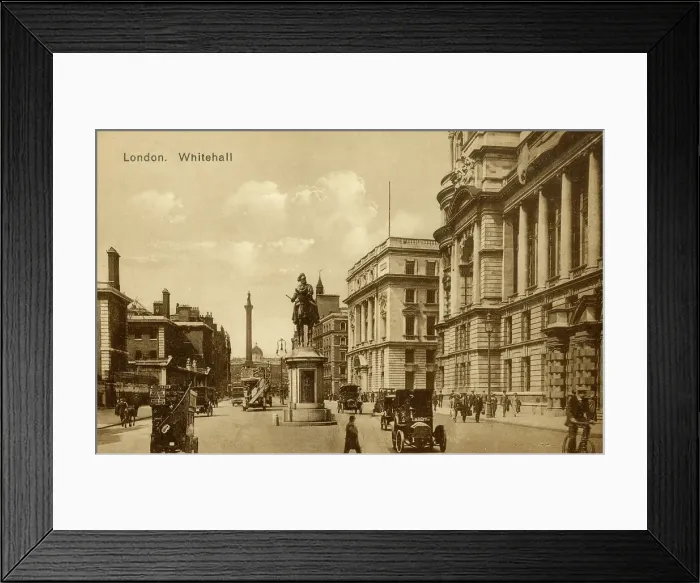 Framed Print : View down Whitehall, London Framed Print : View down Whitehall, London