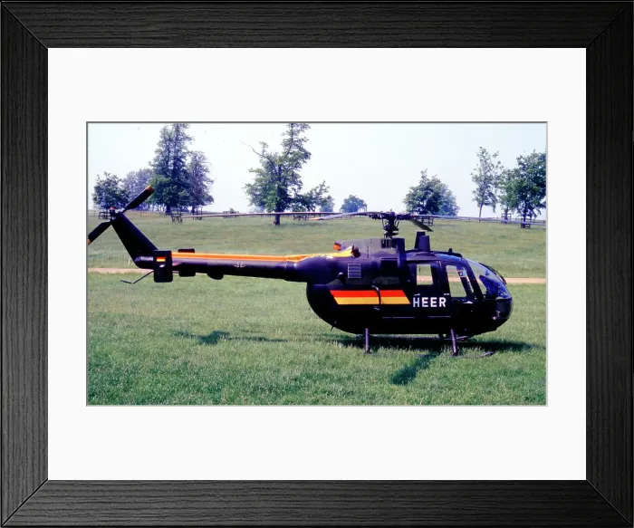 Framed Print : MBB Bo. 105M 80+18 Framed Print : MBB Bo. 105M 80+18