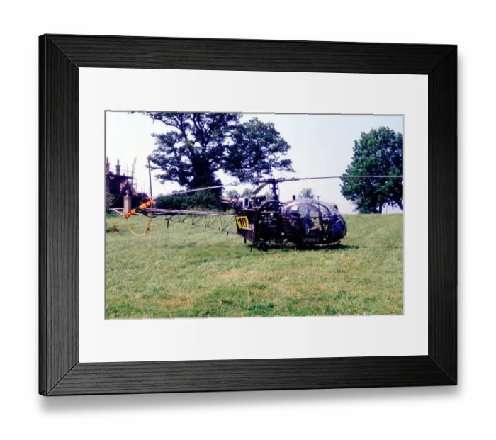Framed Print : Aerospatiale SE. 3130 Alouette II 75+11 Framed Print : Aerospatiale SE. 3130 Alouette II 75+11