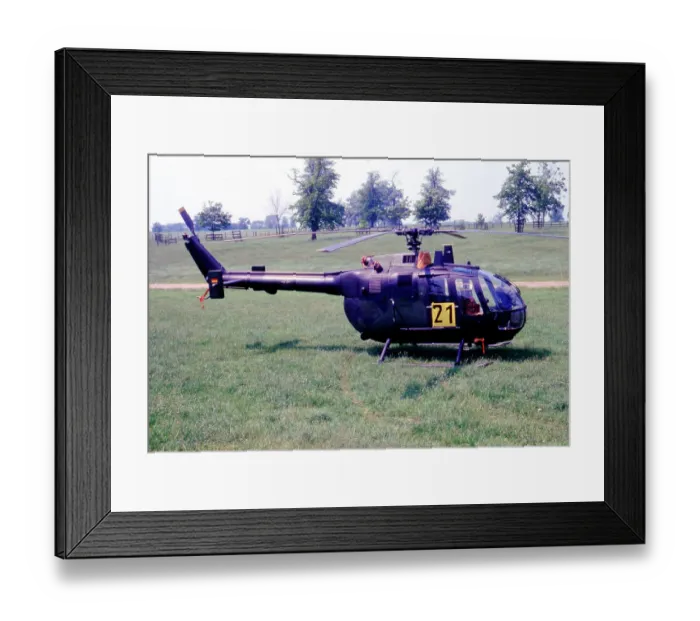 Framed Print : MBB Bo. 105M 80+18 Framed Print : MBB Bo. 105M 80+18