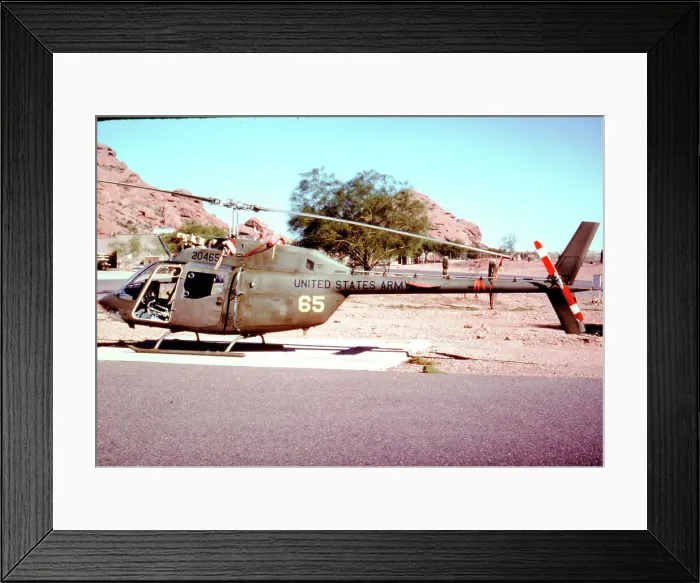 Framed Print : Bell OH-58A Kiowa 71-20465 Framed Print : Bell OH-58A Kiowa 71-20465