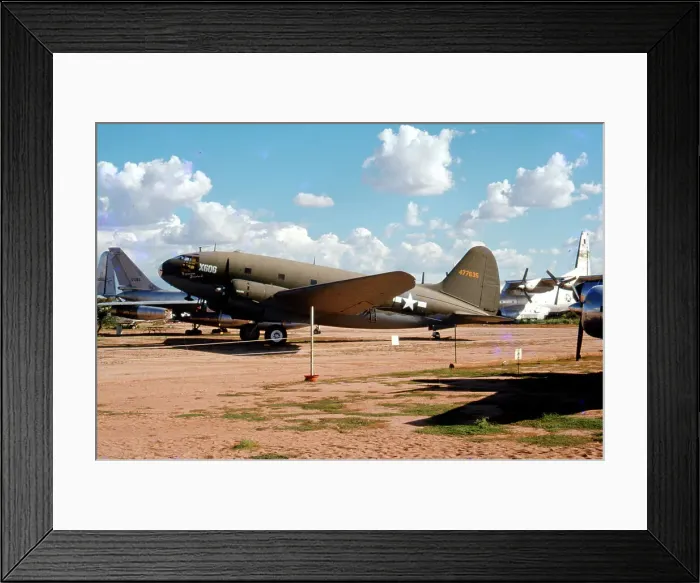 Framed Print : Curtiss C-46D Commando 44-77635 Framed Print : Curtiss C-46D Commando 44-77635