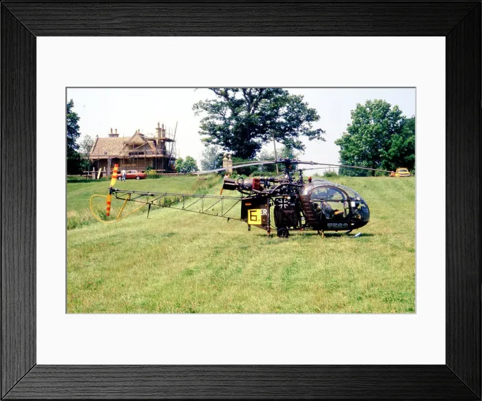 Framed Print : Aerospatiale SE. 3130 Alouette II 75+62 Framed Print : Aerospatiale SE. 3130 Alouette II 75+62
