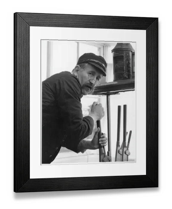 Framed Print : Lance Percival playing a signalman in Andy Robson Framed Print : Lance Percival playing a signalman in Andy Robson