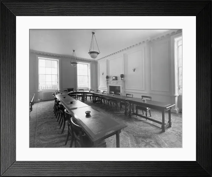 Framed Print : A 1940s boardroom Framed Print : A 1940s boardroom