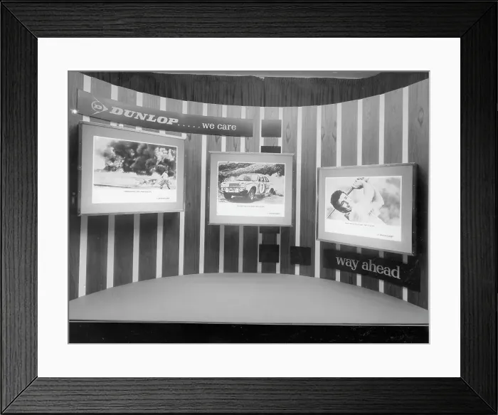 Framed Print : Dunlop window display Framed Print : Dunlop window display