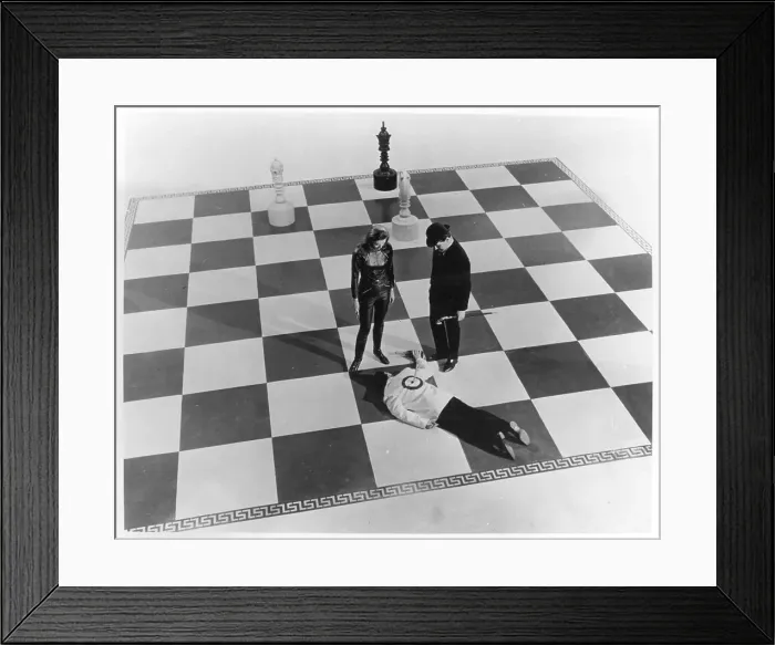 Framed Print : John Steed and Emma Peel from The Avengers Framed Print : John Steed and Emma Peel from The Avengers