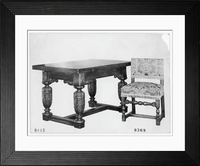 Framed Print : table and chair Framed Print : table and chair