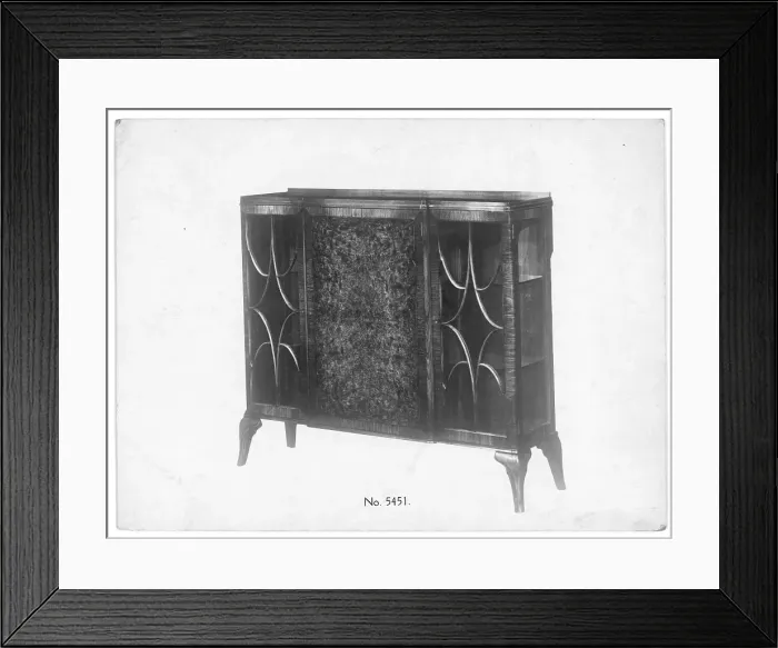 Framed Print : Art Deco style Walnut Cabinet Framed Print : Art Deco style Walnut Cabinet