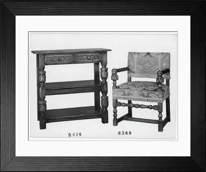 Framed Print : table and chair Framed Print : table and chair