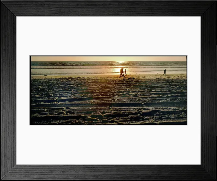 Framed Print : USA - Trye marks on Santa Monica beach California Framed Print : USA - Trye marks on Santa Monica beach California