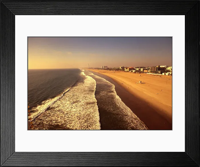 Framed Print : USA - Santa Monica beach and ocean California Framed Print : USA - Santa Monica beach and ocean California