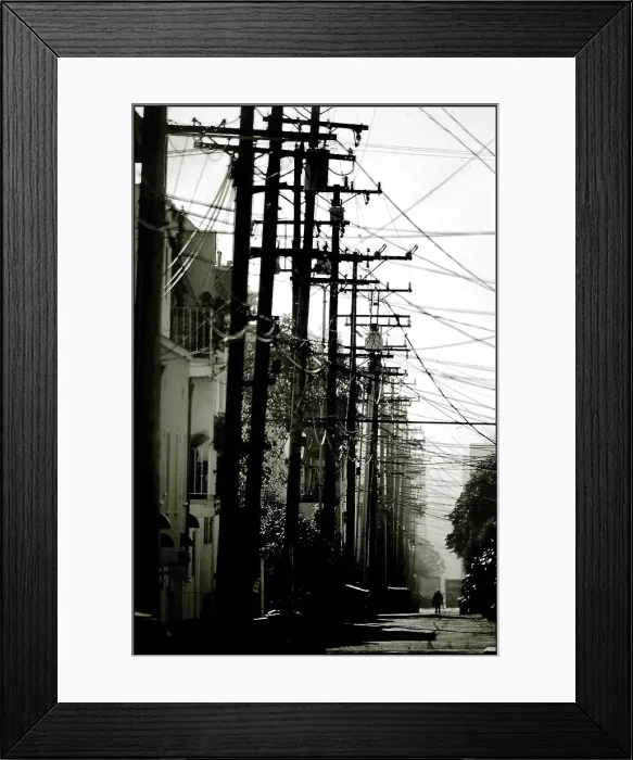 Framed Print : View down San franscico side street Framed Print : View down San franscico side street