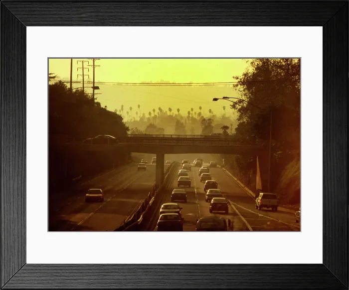 Framed Print : Morning view of Los Angeles highway Framed Print : Morning view of Los Angeles highway