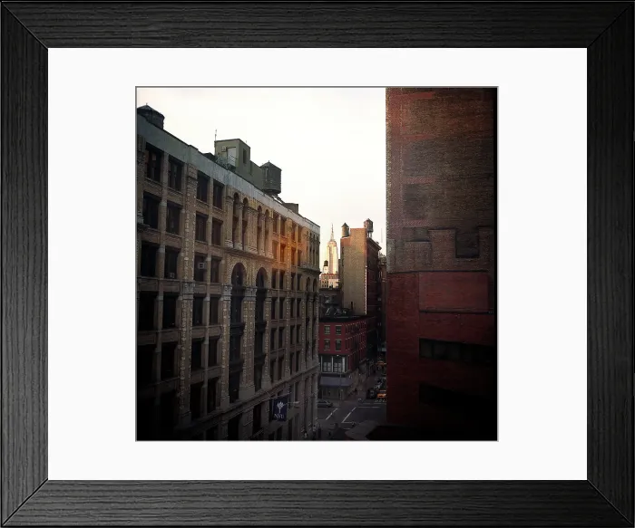 Framed Print : City view of the Empire State building New York Framed Print : City view of the Empire State building New York