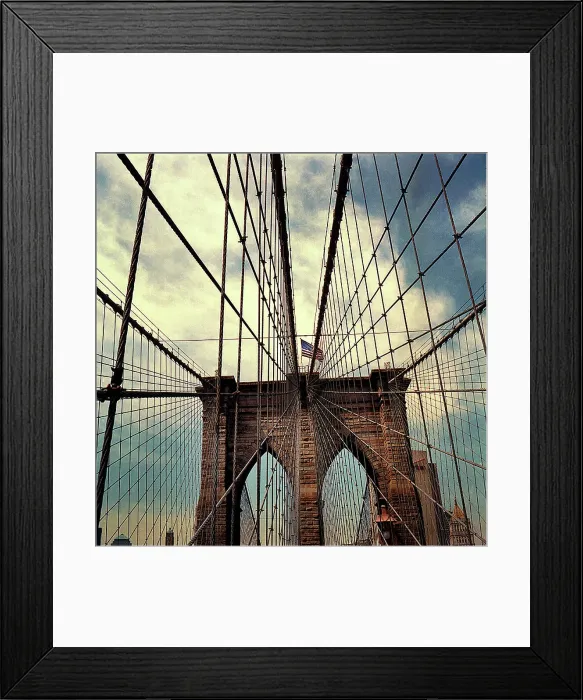 Framed Print : Brooklyn Bridge New York Framed Print : Brooklyn Bridge New York