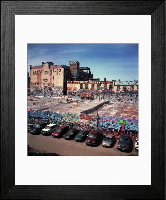 Framed Print : Graffiti and cars New York Framed Print : Graffiti and cars New York