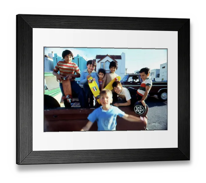 Framed Print : Children with skateboards The Mission District San Francisco Framed Print : Children with skateboards The Mission District San Francisco