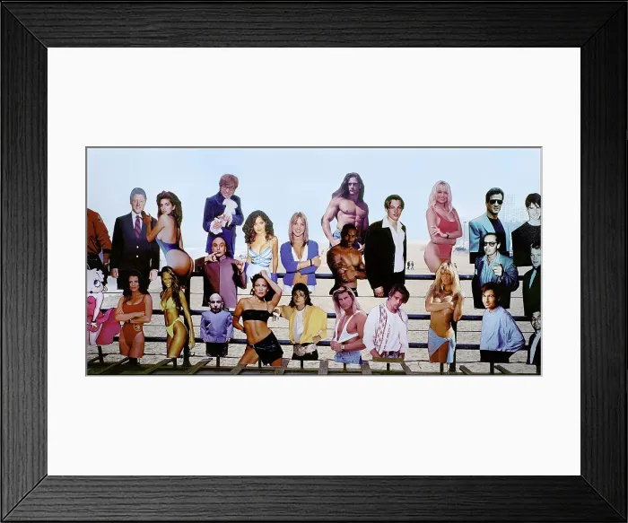 Framed Print : Cutouts of celebrities Santa Monica pier Framed Print : Cutouts of celebrities Santa Monica pier