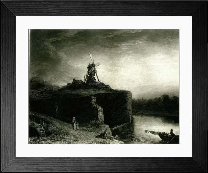 Framed Print : Rembrandt's Mill Framed Print : Rembrandt's Mill