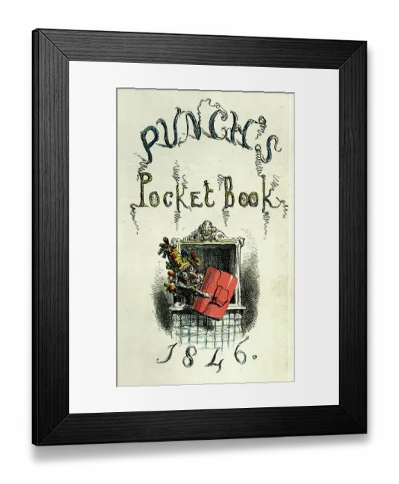 Framed Print : Title page, Punch's Pocket Book, 1846