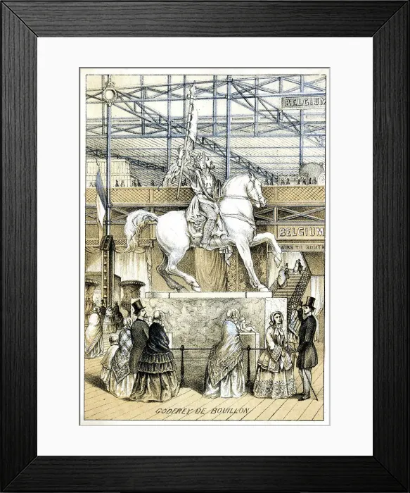 Framed Print : Statue of Godfrey de Bouillon at the Great Exhibition Framed Print : Statue of Godfrey de Bouillon at the Great Exhibition