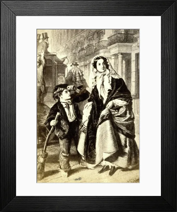 Framed Print : The Crossing Sweeper, by William Powell Frith Framed Print : The Crossing Sweeper, by William Powell Frith