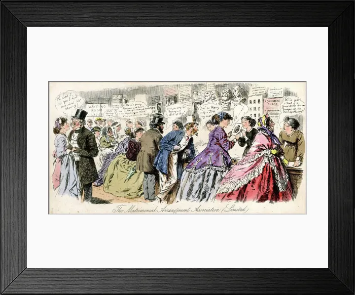 Framed Print : The Matrimonial Arrangement Association Framed Print : The Matrimonial Arrangement Association