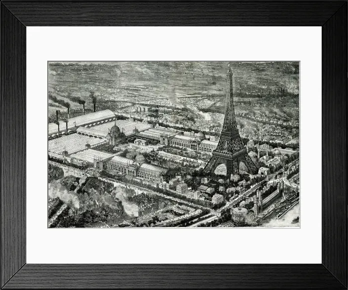 Framed Print : Aerial view, Universal Exhibition of Paris 1889 Framed Print : Aerial view, Universal Exhibition of Paris 1889