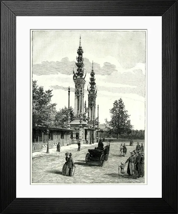 Framed Print : Entrance on the Quai D'Orsay, Paris Exhibition of 1889 Framed Print : Entrance on the Quai D'Orsay, Paris Exhibition of 1889