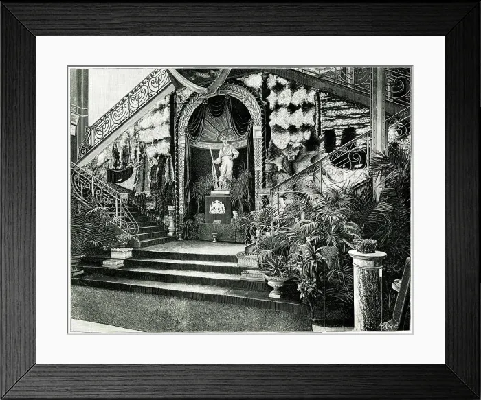 Framed Print : Entrance to the Chilean Section, Paris Exhibition of 1889 Framed Print : Entrance to the Chilean Section, Paris Exhibition of 1889