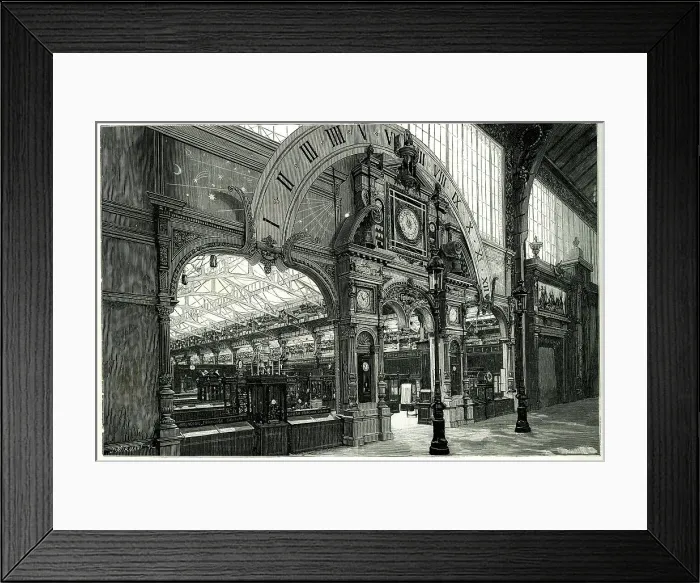 Framed Print : Horological Section, Paris Exhibition of 1889 Framed Print : Horological Section, Paris Exhibition of 1889