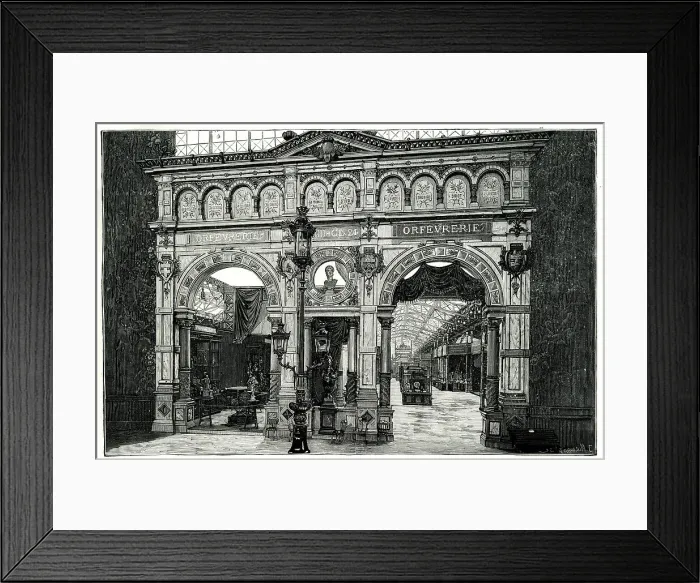 Framed Print : Jewellers Section, Paris Exhibition of 1889 Framed Print : Jewellers Section, Paris Exhibition of 1889