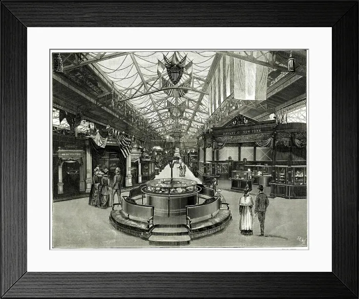 Framed Print : United States Section, Paris Exhibition of 1889 Framed Print : United States Section, Paris Exhibition of 1889